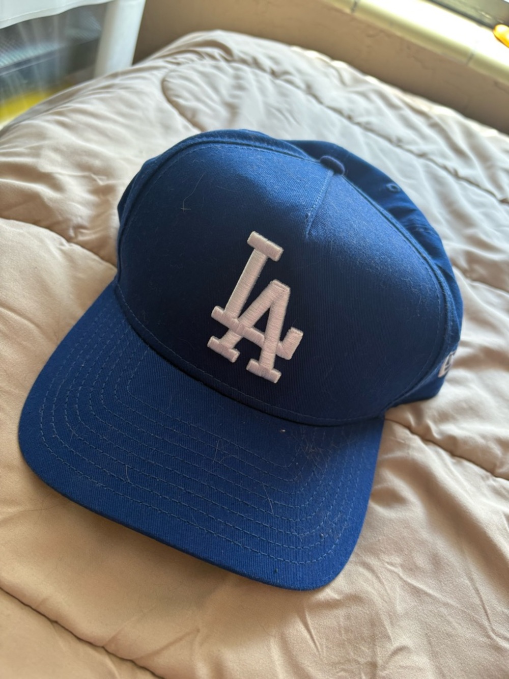 New Era Royal Blue Cap with White LA dodgers Logo